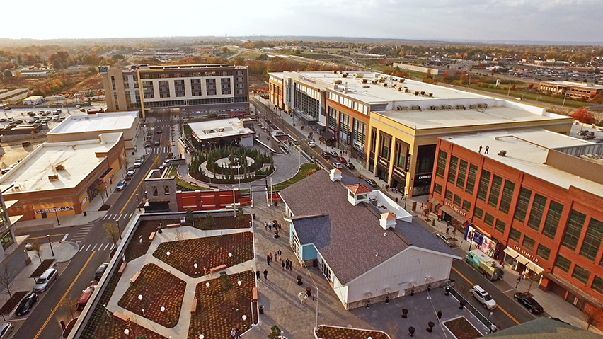 Aerial rendering of Liberty Center