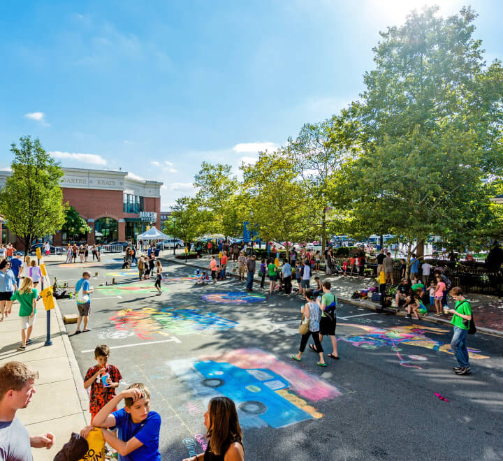 Sidewalk art festival