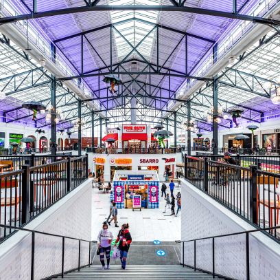 Interior of mall at Easton Gateway